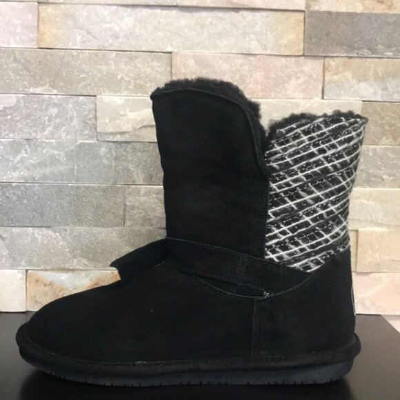 Bearpaw Geneva Women's Sheepskin Suede Water-Repelling Boot - Picture 2 of 7